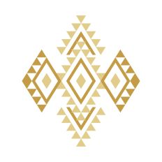 Tribal geometric mosaic