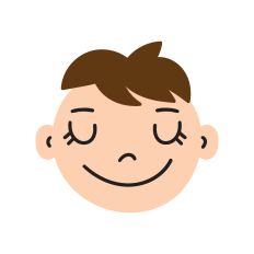 Smiling boy face