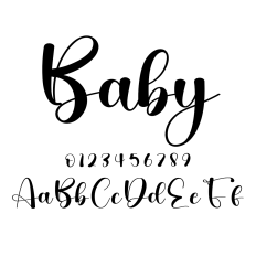 Baby Script Font