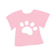 T-shirt with paw print