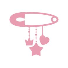 Baby girl safety pin