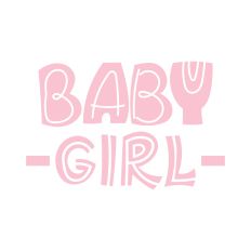 Baby girl lettering