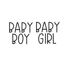baby girl baby boy svg