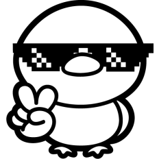 cool duck with sunglasses