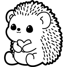 cute baby hedgehog