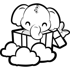 baby elephant present