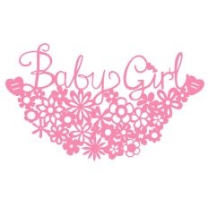 Baby girl cake topper