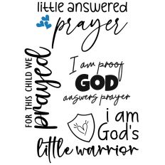 Baby Stickers – Prayer & Promise Sayings