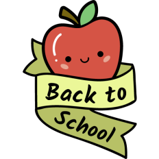 kawaii apple back to school