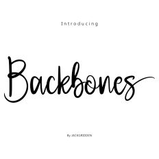 Backbones Font