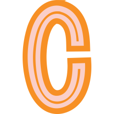 Orange Letter C