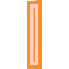 Orange Letter I