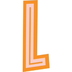 Orange Letter L