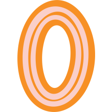 Orange Letter O