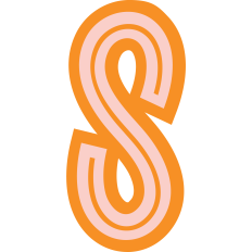 Orange Letter S