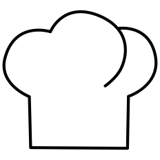 Simple Chef Hat Icon