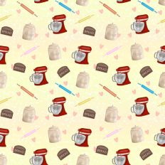 Baking bread repeatable pattern paper