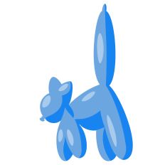 Balloon Cat with highlights regular cut file