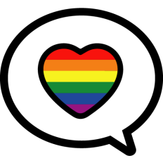 rainbow heart in a balloon