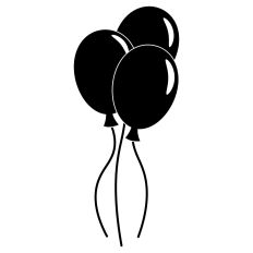 Balloons Silhouette