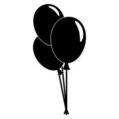 Balloons Pack Silhouette