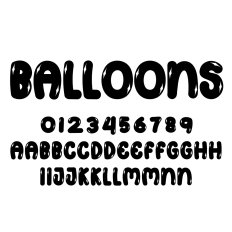 Balloons Font
