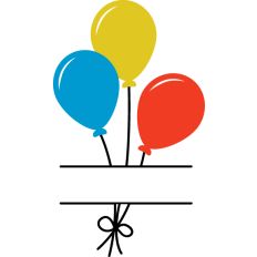 Balloons split frame