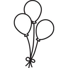 Balloons outlined