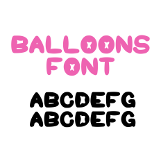 Balloons Font