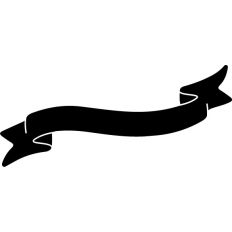 Ribbon banner ornament