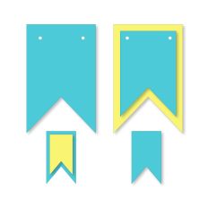 Banner Shapes 6 pieces