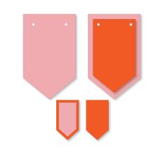 Banner and Tag Set Cut File - Multiple Pieces