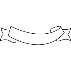 Ribbon Banner Outline
