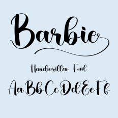 Barbie Handwritten Font