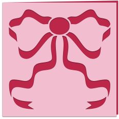 Baroque Ribbon Bow Card