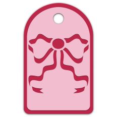 Baroque Bow Ribbon Gift Tag