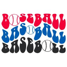 Retro Baseball Word