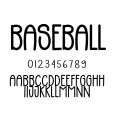 Baseball Font