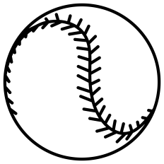 Baseball Ball Outline