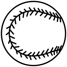 Baseball Ball Outline