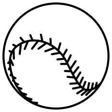 Baseball Ball Outline