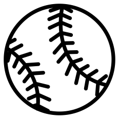 Baseball Ball Outline