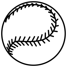 Baseball Ball Outline
