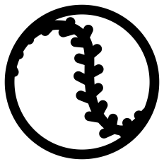 Baseball Ball Outline