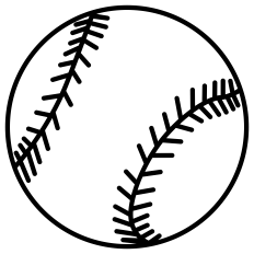 Baseball Ball Outline