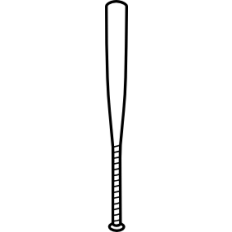 Baseball Bat Outline