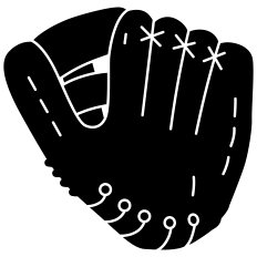 Baseball Glove Silhouette