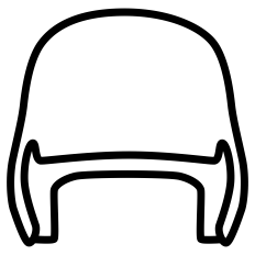 Baseball Helmet Outline