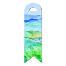 Distant Hills Watercolour Bookmark