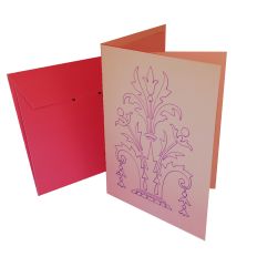 Victorian Vase Sketch Card and Envelope
